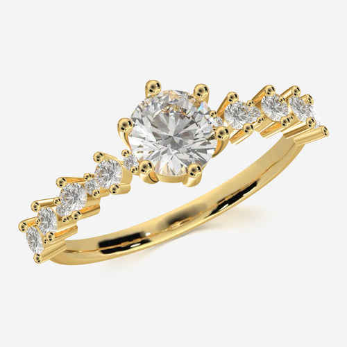 Pierścionek z Błyszczącym Wzorem